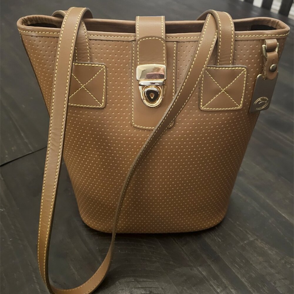 Dooney & Bourke Cabrio Bucket Bag in Tan - Rare